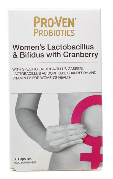 Proven Probiotics Women's Lactobacillus & Bifidus with Cranberry 30's