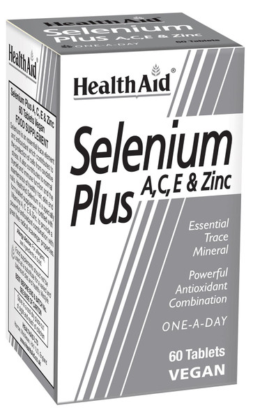 Health Aid Selenium Plus A, C, E + Zinc 60's