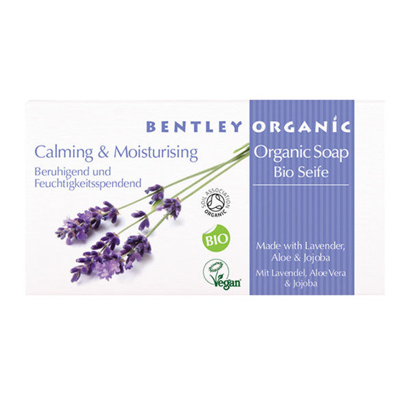 Bentley Organic Calming & Moisturising Organic Soap With Lavender, Aloe & Jojoba 150g (Currently Unavailable)