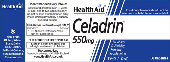 Health Aid Celadrin 550mg 60's