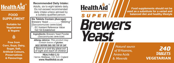 Health Aid Super Brewers Yeast
