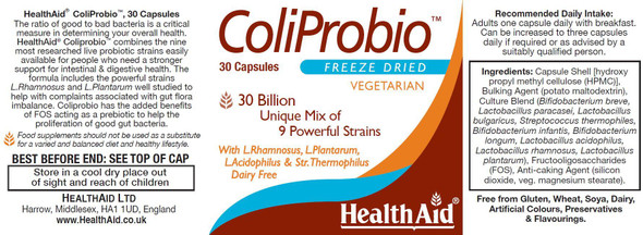 Health Aid ColiProbio 30 Billion 30's