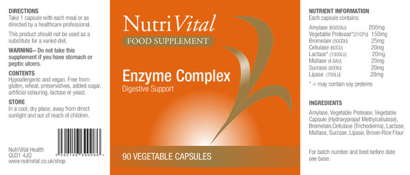 Nutrivital Enzyme Complex 90's