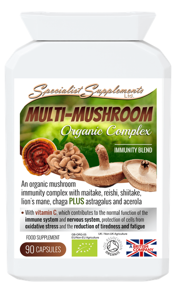 Specialist Supplements Multi-Mushroom Organic Complex 90'S