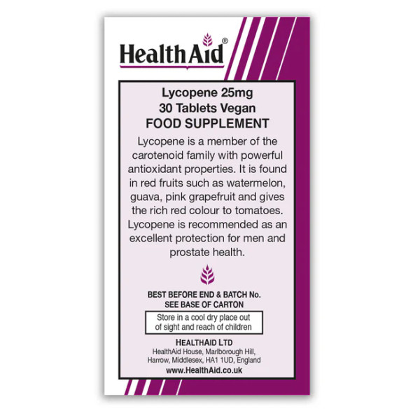 Health Aid Lycopene 25mg 30's
