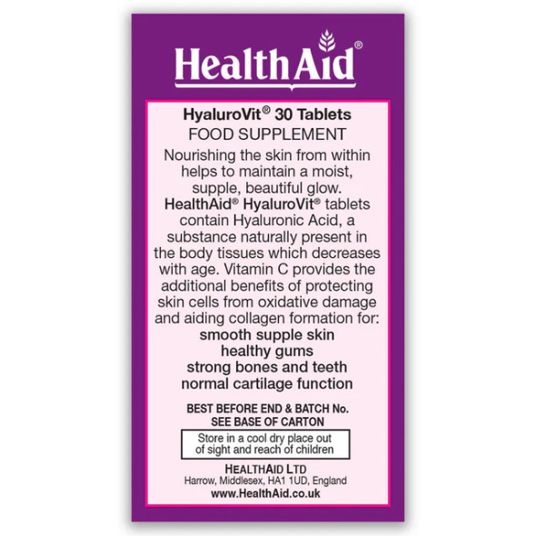 Health Aid Hyalurovit 30's
