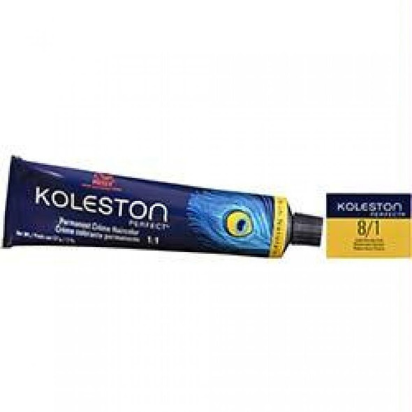 Wella Koleston Perfect Permanent Creme Haircolor 1: 8/1 Light Blonde/ash, 0.3 Oz