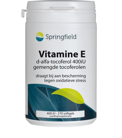 Springfield Nutraceuticals Vitamin E 400iu natural-sourced D-alpha tocopherol