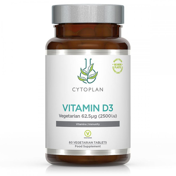 Cytoplan Vitamin D3 Vegetarian 62.5ug 60's