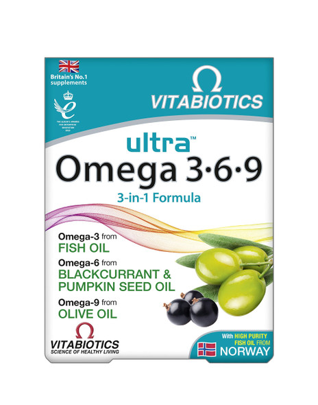 Vitabiotics Ultra Omega 3 6 9, 60 Capsules