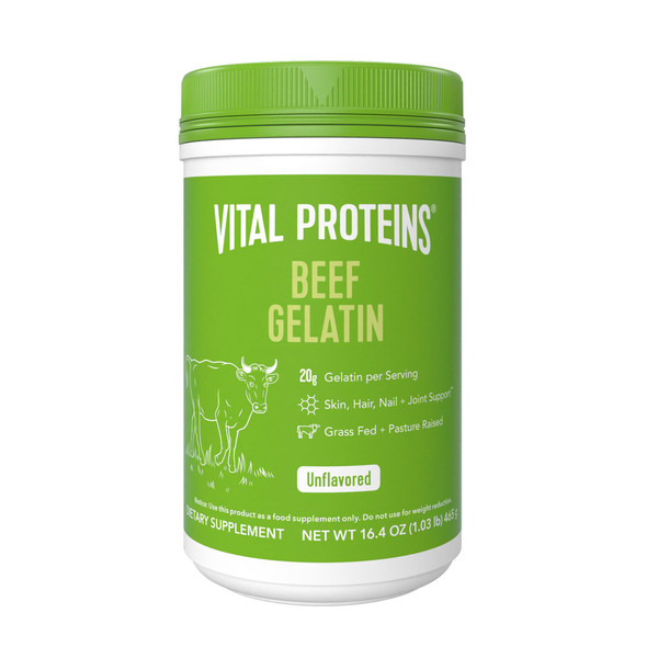 Vital Proteins Beef Gelatin Powder Grass Fed 16.4 oz