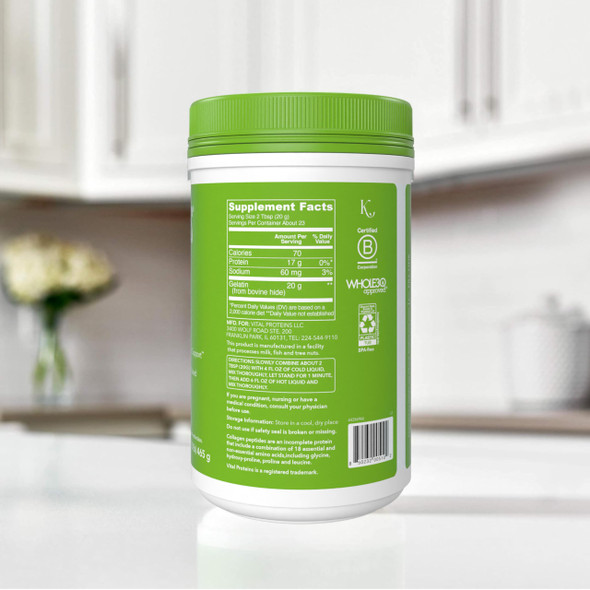 Vital Proteins Beef Gelatin Powder Grass Fed 16.4 oz