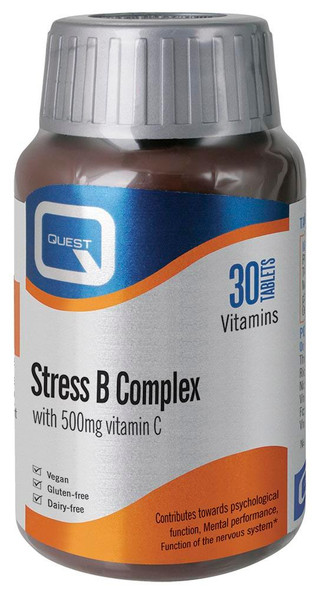 Quest Vitamins Stress B Complex with 500mg Vitamin C