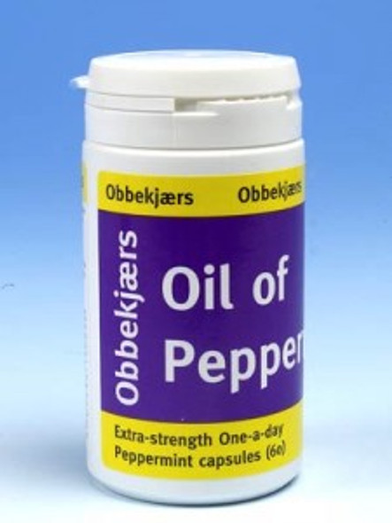 Obbekjaers Peppermint Capsules - Extra Strength 60's
