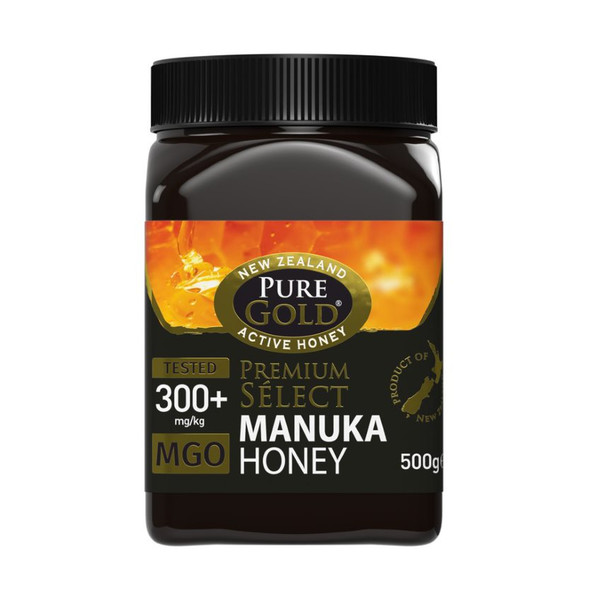 Pure Gold Manuka Honey 300+ MGO 500g