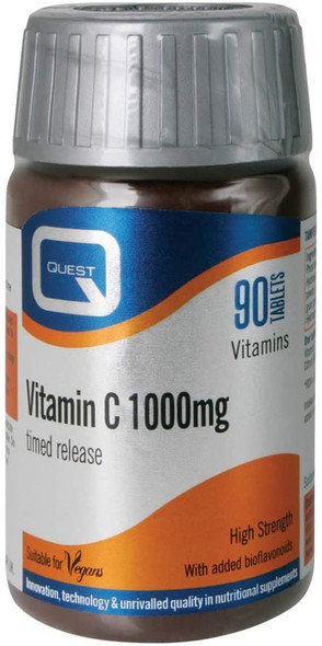 Quest Vitamins Vitamin C 1000mg with Added Bioflavonoids 90's