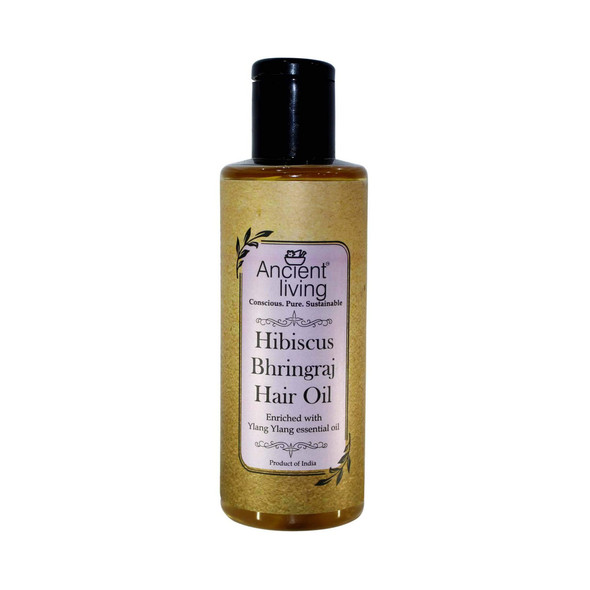Ancient Living Hibiscus & Bhringraj Hair Oil Enriched With Organic Coconut Oil - For Men&Women - 100 ml