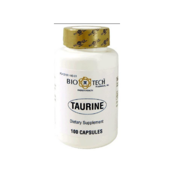 Taurine 500 mg 100 capsules by BioTech Pharmacal