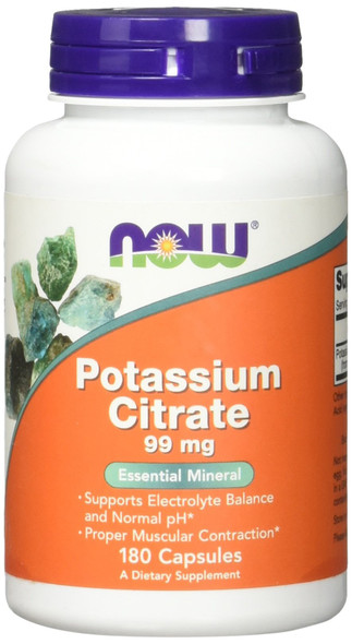 Now Foods Potassium Citrate 99 Mg 180 Capsules