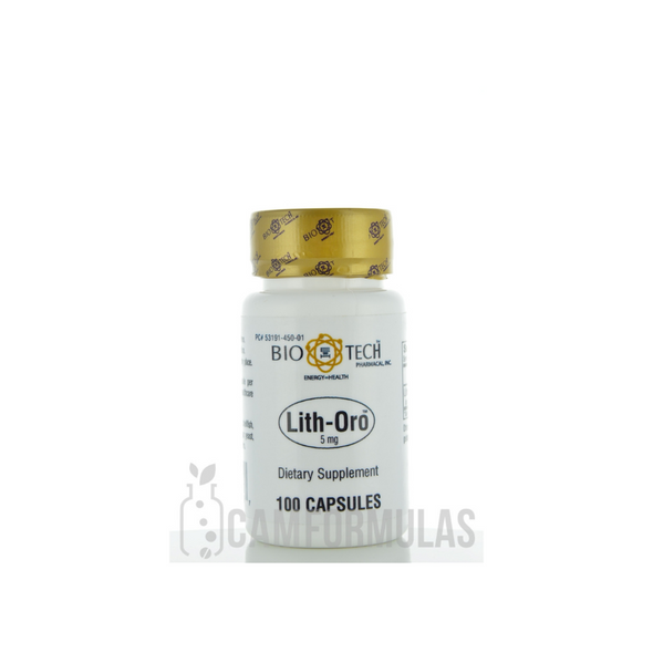 Lith-Oro 5 mg 100 capsules by BioTech Pharmacal