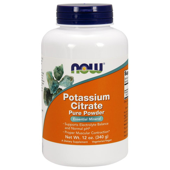 NOW Supplements Potassium Citrate Powder - 12 oz.