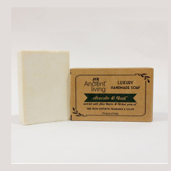 Ancient Living Avocado & Basil Luxury Handmade Soap - 100 gm