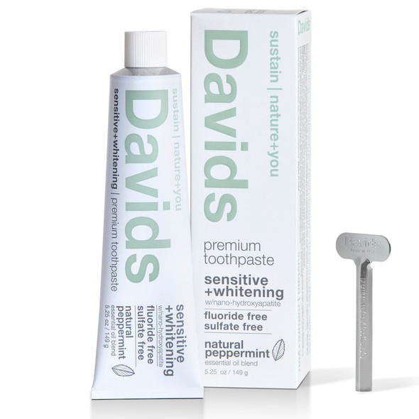 Davids Sensitive + Whitening Natural Toothpaste