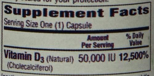 Bio-Tech Pharmacal D3-50 50,000 IU 100 Capsules