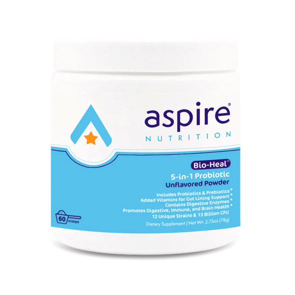 5-in-1 Bio-Heal Probiotic Powder 78g by Aspire Nutrition