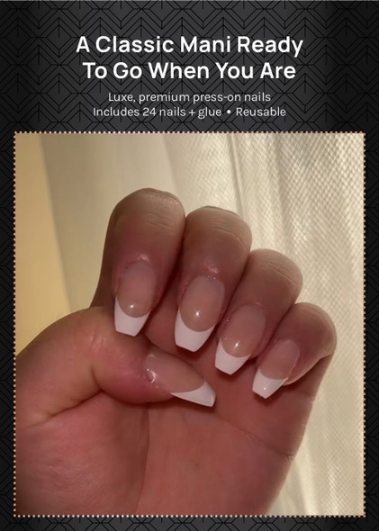 AOA Pro Press-On Nails: French Short