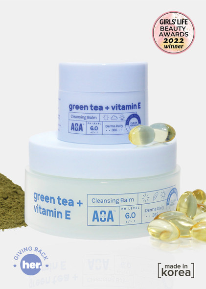 AOA Skin Green Tea + Vitamin E Cleansing Balm