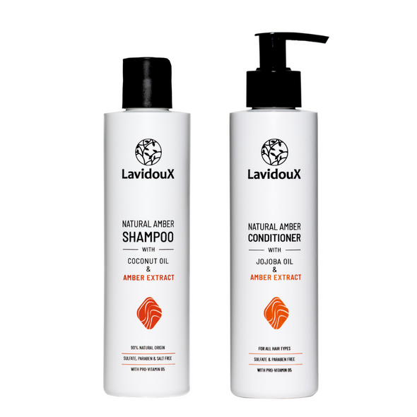 Natural Amber Shampoo & Conditioner Set