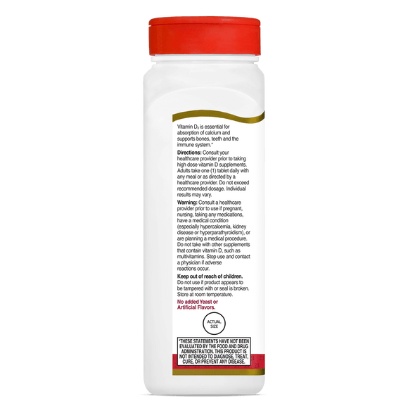 Vitamin D3 - 5,000ius 360 Tablets by 21st Century
