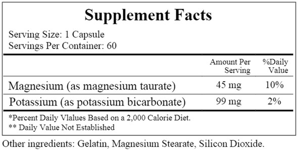 Ecological Formulas/Cardiovascular Research Magnesium-Potassium Taurate