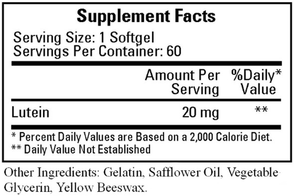 Ecological Formulas/Cardiovascular Research Lutein