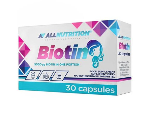 Allnutrition Biotin, 5000mcg - 30 caps