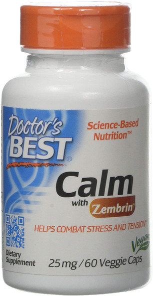 Doctor's Best Calm with Zembrin, 25mg - 60 vcaps