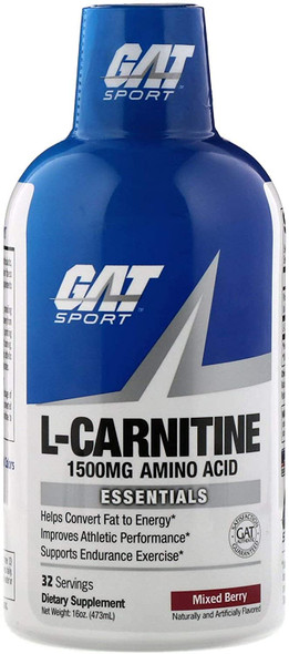 GAT L-Carnitine 1500, Mixed Berry - 473 ml.