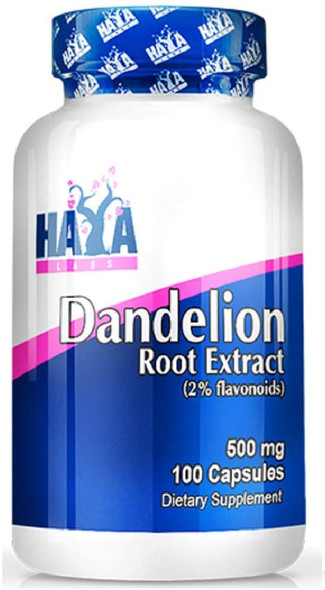 Haya Labs Dandelion Root Extract (2% Flavonoids), 500mg - 100 caps