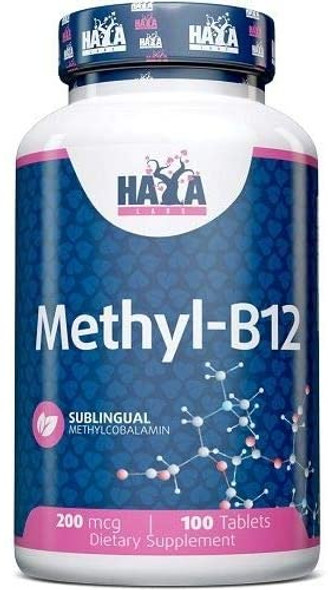 Haya Labs Methyl B12, 200mcg - 100 tablets