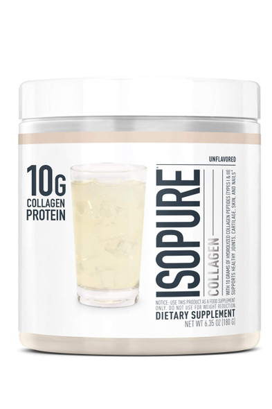 Isopure Multi Collagen Peptides Protein Powder, Vitamin C for Immune Support Unflavored, 15 Servings