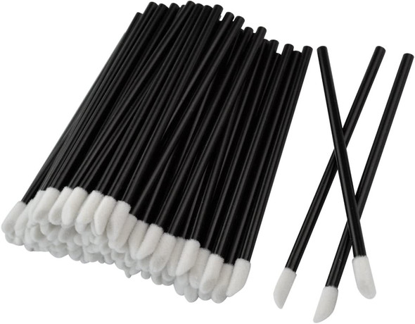 150pcs Lip Brushes-Rbenxia Disposable Lip Brushes Lipstick Gloss Wands Applicator Makeup Brush Kit Cosmetic Tool Black