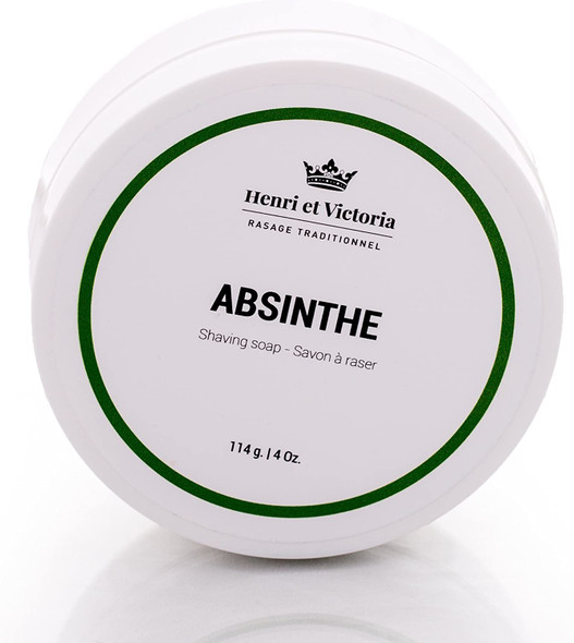 Absinthe Shaving Soap Fragrance | Canadian Made by Skilled Artisans | Ultra Glide, Cushioning, Easy Lather, Moisturizing | Chic and Subtle Scent | 114 g (4 oz)