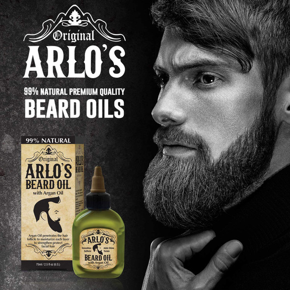 Arlo Alro's Beard Oil Smooth Shiny 2.5 Oz, 2.5 ounces