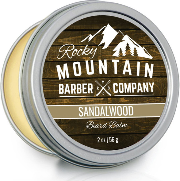 Beard Balm - Sandalwood Blend Canadian Made - with Bees Wax, Jojoba, Shea Butter, Coconut Oil