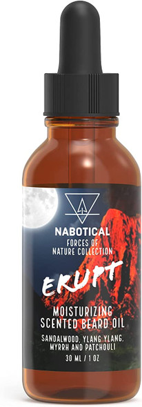 Beard Oil Conditioner - All Natural Scented with Sandalwood, Ylang Ylang, Myrrh and Patchouli  Forces of Nature Collection by Nabotical