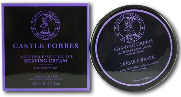 Castle Forbes Lavender Oil Shaving Cream, 6.8 oz.