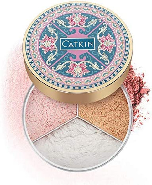 CATKIN Loose Finishing Powder For Setting Makeup Oil control Translucent Minimizes Pores Shimmer/Matte (C01 Shimmer)