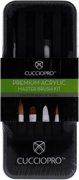 Cuccio Pro Premium Acrylic Master Brush Set 4 Pc, 4count (I0099060)