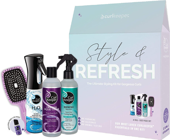 Curl Keeper Style and Refresh Kit | Contains 4 Full-Sized Pieces Plus Bonus Styler Mini | The Ultimate Styling Kit for Gorgeous Curls